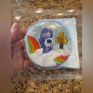 Care Bears Grumpy Bear’s Adventure Round LED Compact Mirror Blue Rainbow NEW